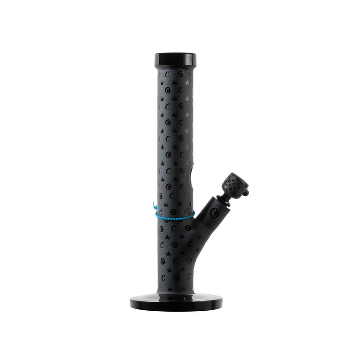 Cookies SF V Straight — Black colorway straight tube water pipe, alternate angle