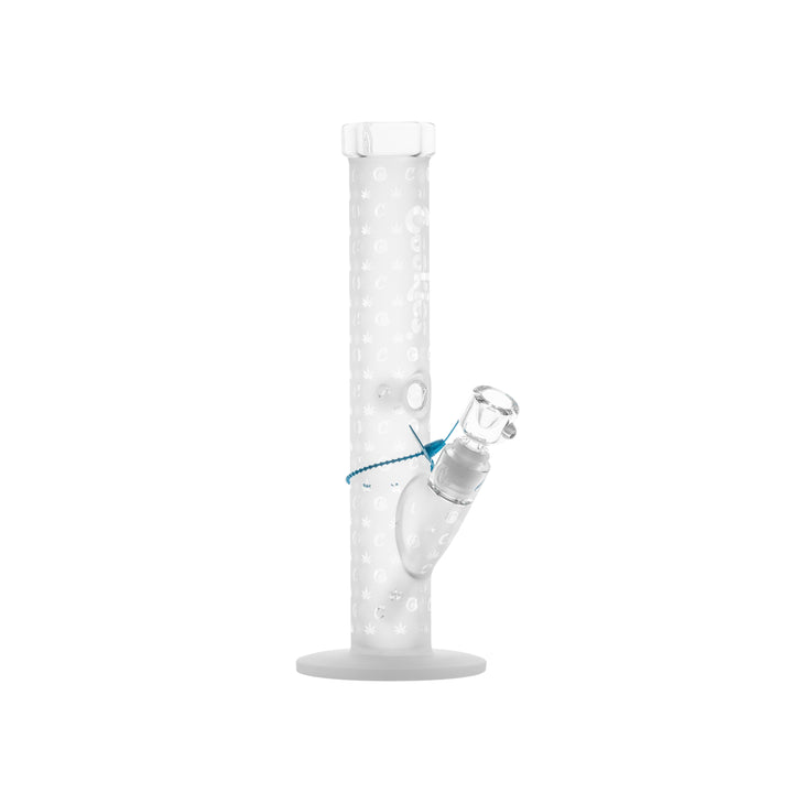 Cookies V Straight water pipe side angle showing angled joint and bowl placement