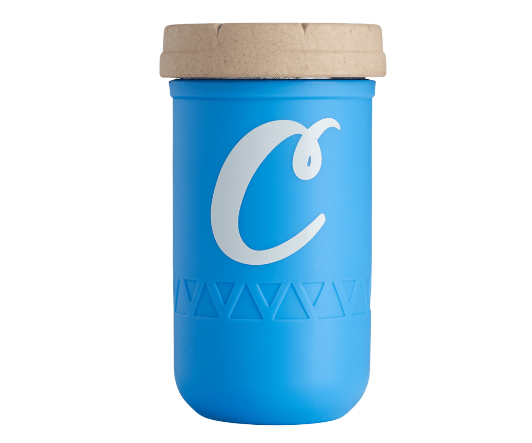 Cookies SF x Re-Stash Jar — 12oz child-resistant mason stash jar in Cookies blue