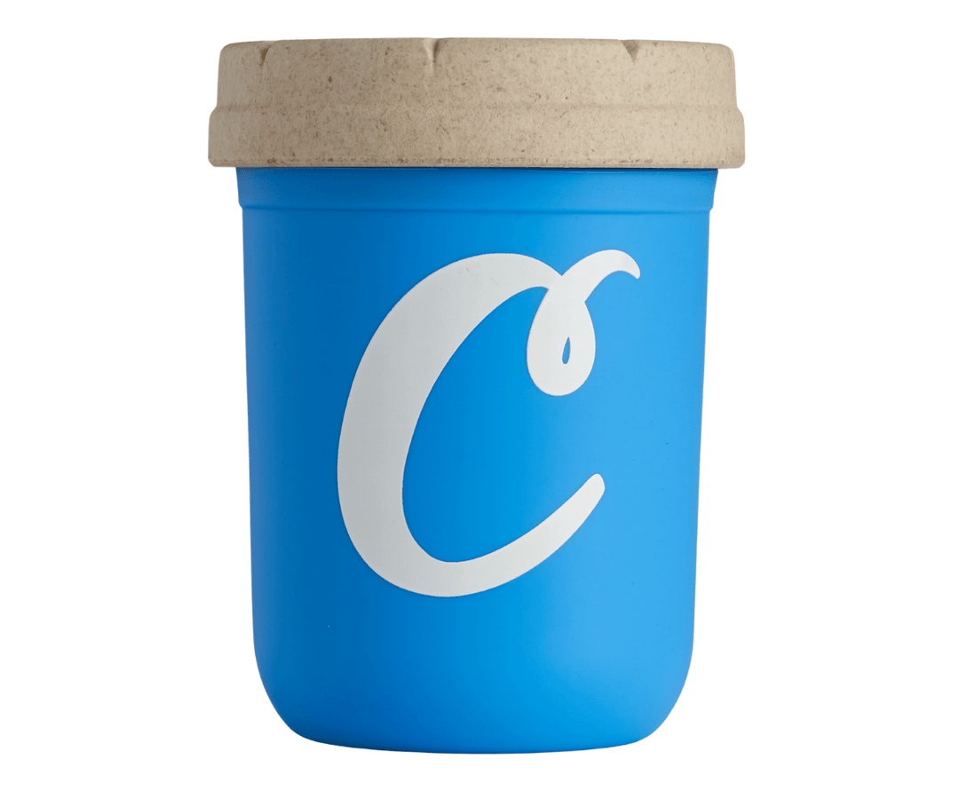 Cookies SF x Re-Stash Jar — 8oz child-resistant mason stash jar in Cookies blue