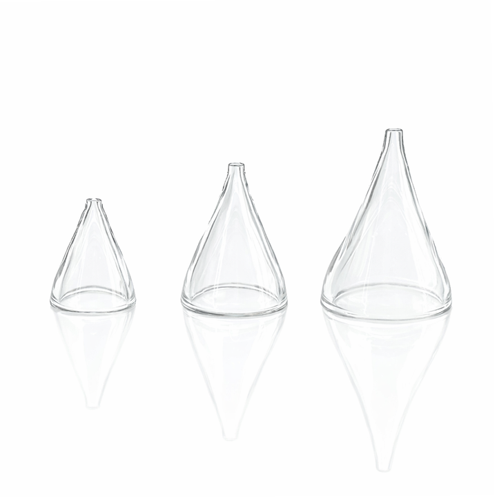 black market glass terp titty auto drip terp funnel size comparison 16mm 20mm 24mm