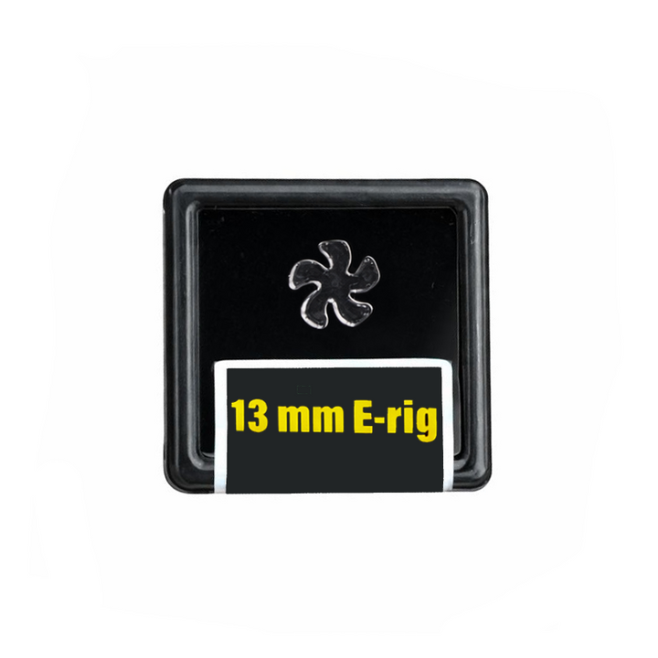 Black Market Quartz Flakes spinner insert 13mm 5 blade, quartz flake insert for larger e-rig chambers, smooth airflow and consistent vapor