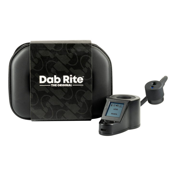 Dab Rite Digital IR Thermometer Original v1.2 Black — original Dab Rite thermometer shown with included case