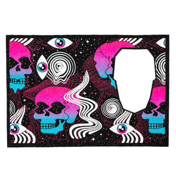 Dab Rite x Moodmats Pro — silicone dab mat sized for the Dab Rite Pro IR thermometer, top-down view