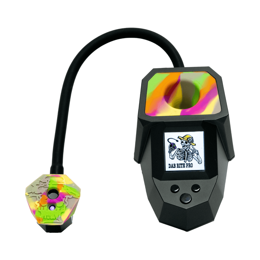 Dab Rite x Sugar Magnolia Pro Bones — limited edition Dab Rite Pro IR thermometer, side profile