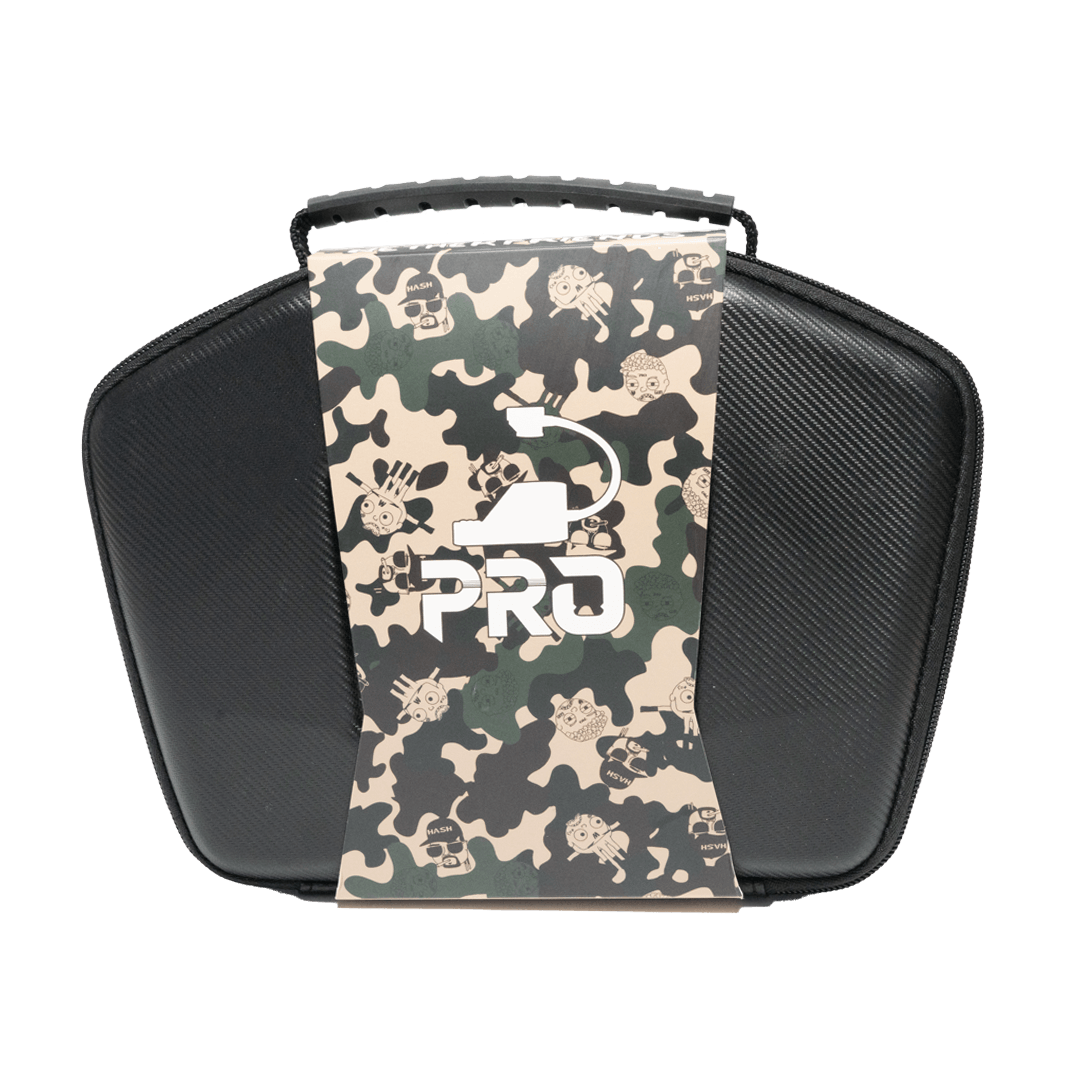 Dab Rite x The Waterboyz Pro Digital Thermometer — Camo design, case view
