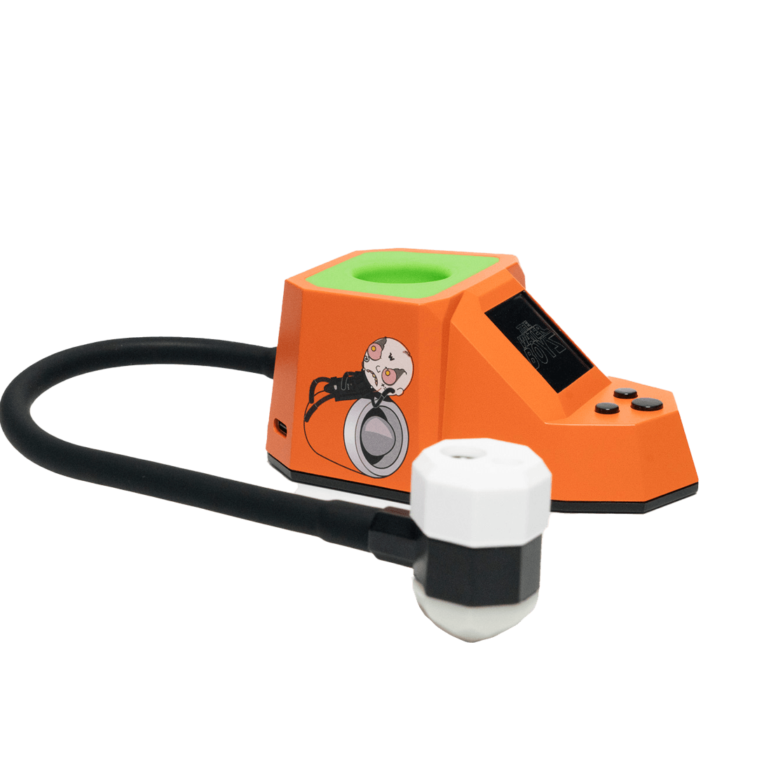 Dab Rite x The Waterboyz Pro Digital Thermometer — Terp Wars design, device view