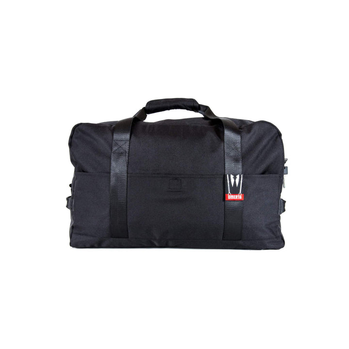 Dime Bags Omerta Associate smell-proof duffle bag, full size black travel bag with lockable zipper