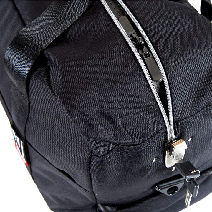 Dime Bags Omerta Associate duffle bag, secure lock system with reinforced zipper hardware