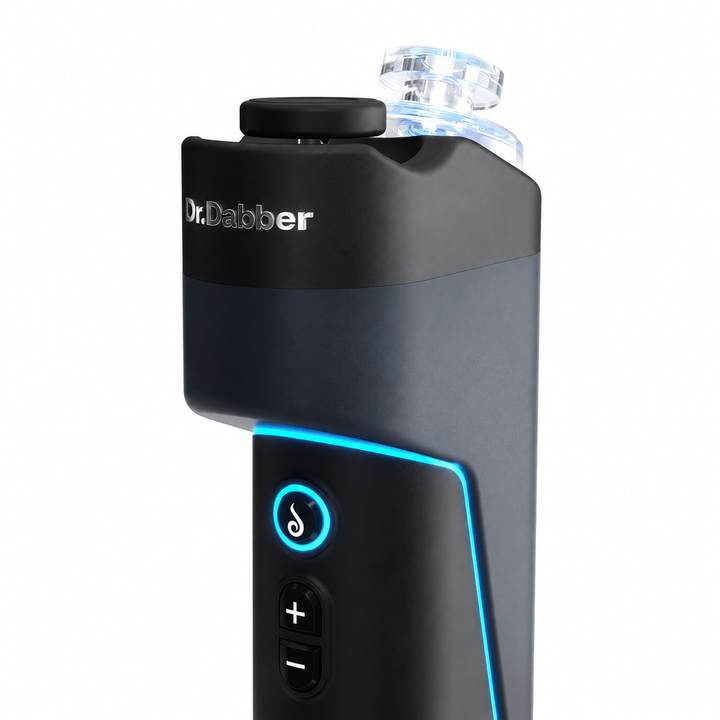 Dr. Dabber Switch Go — portable smart e-rig left angled profile view