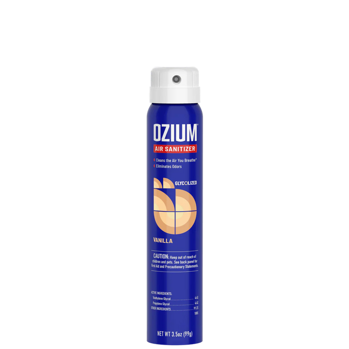 Ozium Air Sanitizer 3.5oz spray can Vanilla Scent – Angies Boutique