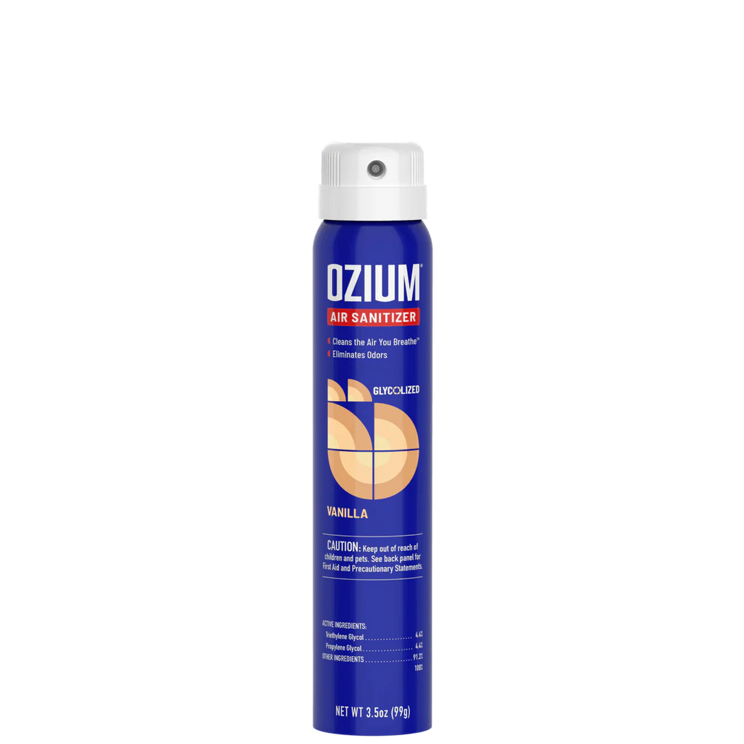 Ozium Air Sanitizer 3.5oz spray can Vanilla Scent – Angies Boutique