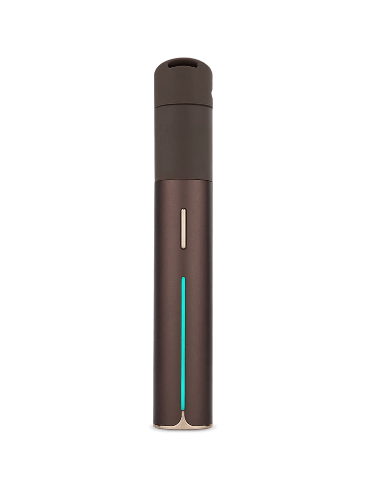 Puffco Pivot Vaporizer in Mocha – bronze-brown finish, portable vaporizer front profile.