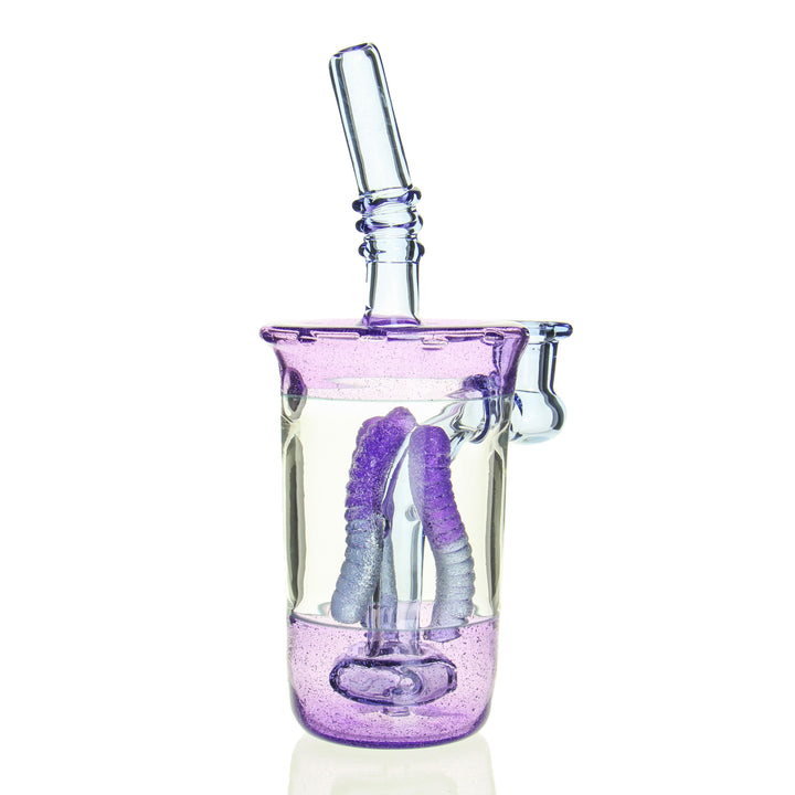 Emperial Glass Candy Cup Purple — purple Candy Cup from alternate angle