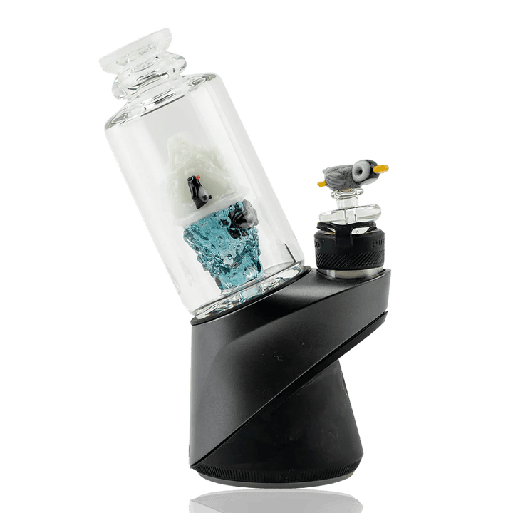 Empire Glassworks Avenge The Arctic Peak Attachment — arctic-themed glass top for Puffco Peak, hero shot