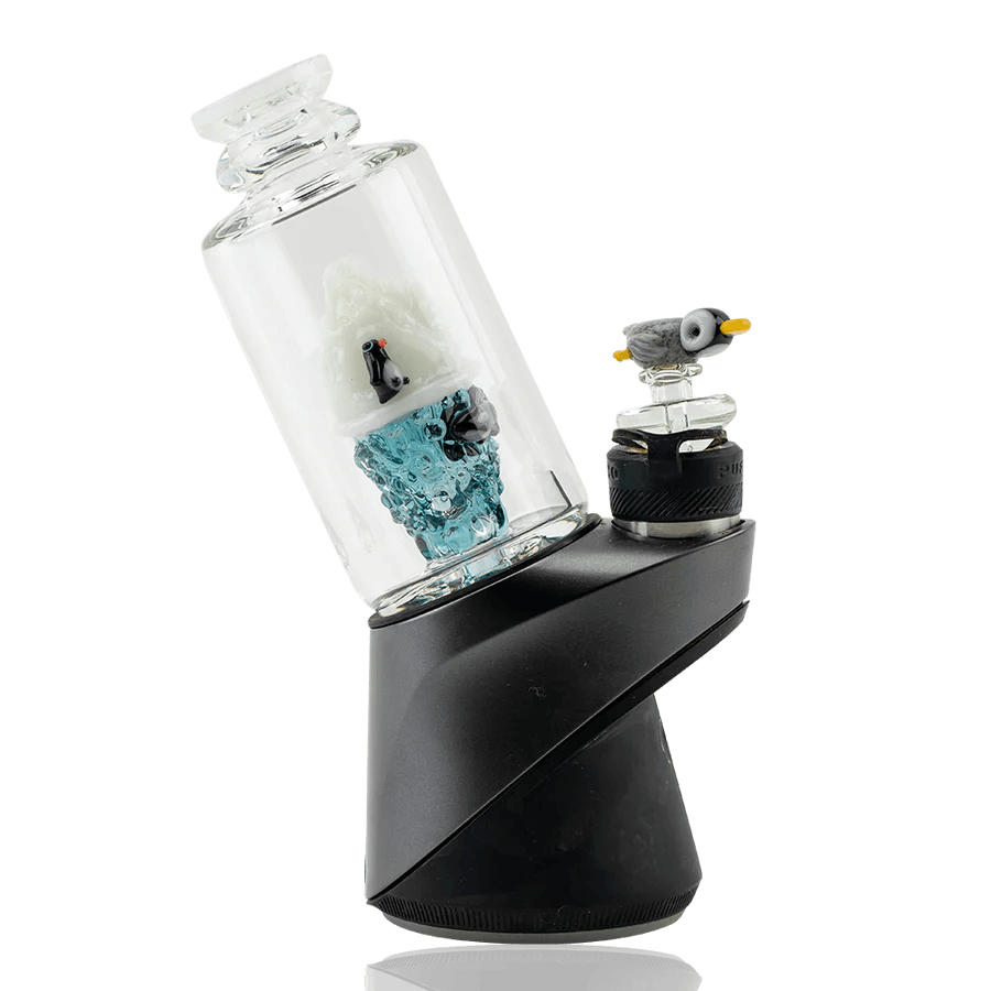Empire Glassworks Avenge The Arctic Peak Attachment — arctic-themed glass top for Puffco Peak, hero shot
