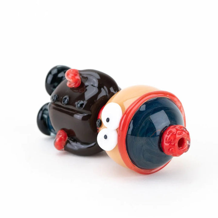 Empire Glassworks Beanie Boy Pipe — Stan-inspired South Park glass hand pipe, alternate angle