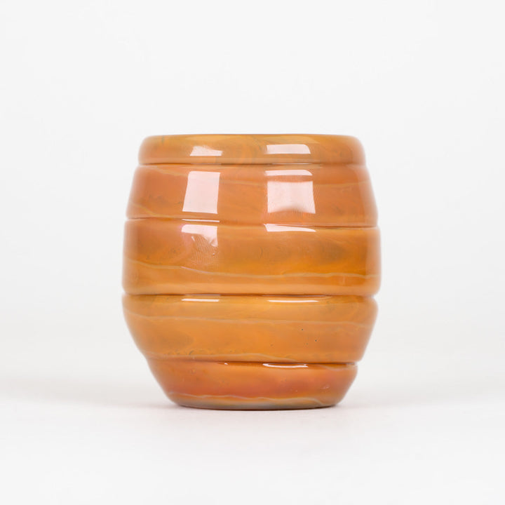 Empire Glassworks Save The Bees Puffco Proxy Core Attachment, beehive glass on its own, back view.