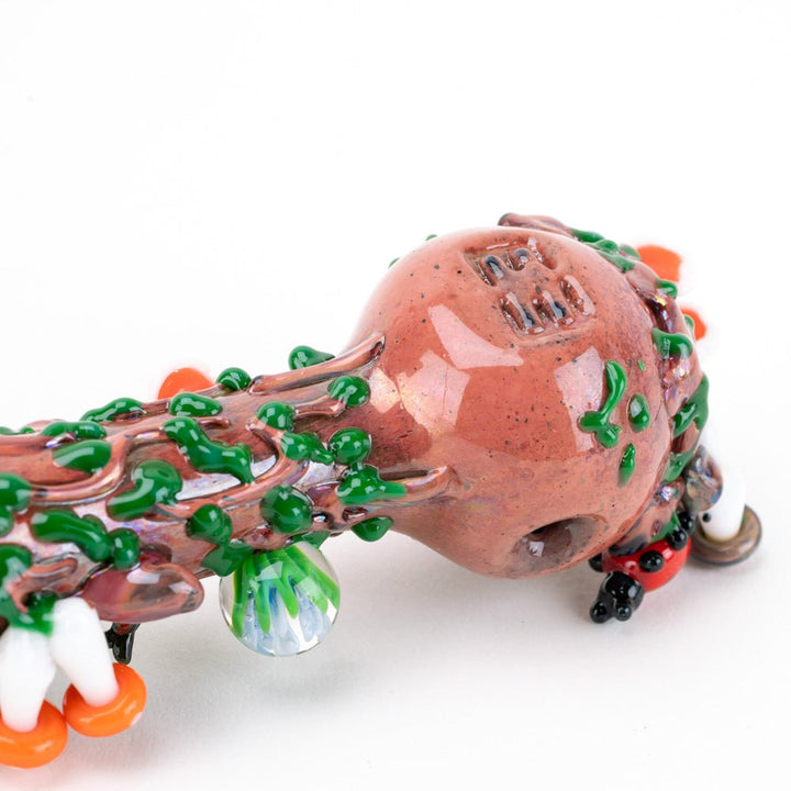 Empire Glassworks Bug's Life Small Spoon Pipe, underside detail