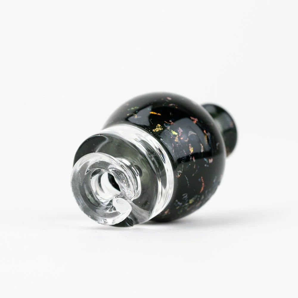 Empire Glassworks bulb pivot top black nebula bottom connection detail