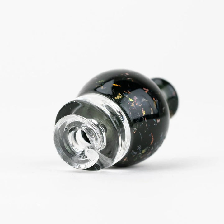 Empire Glassworks bulb pivot top black nebula bottom connection detail