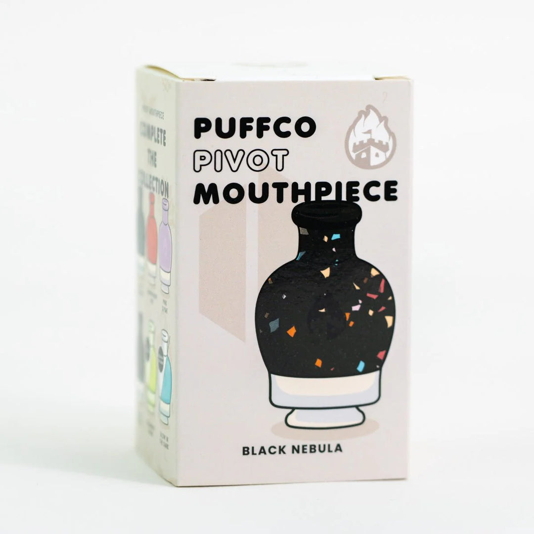 Empire Glassworks bulb pivot top black nebula packaging box