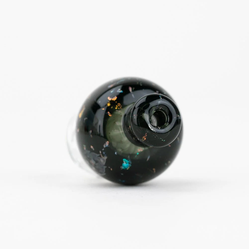Empire Glassworks bulb pivot top black nebula underside airflow view
