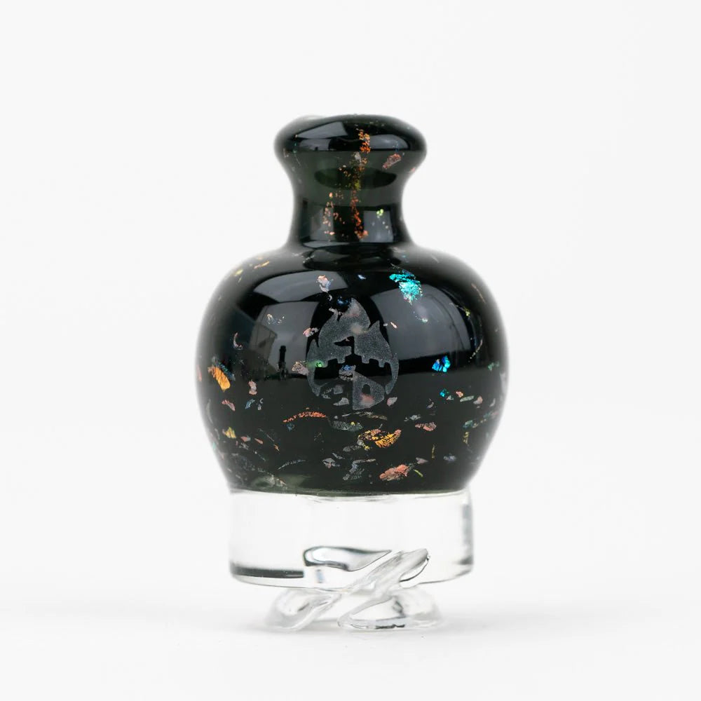 Empire Glassworks bulb pivot top black nebula standalone glass bulb chamber