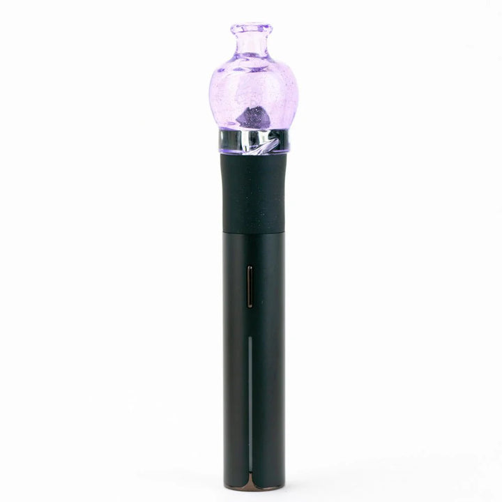 Empire Glassworks bulb pivot top pink slyme glass installed on Puffco Pivot device