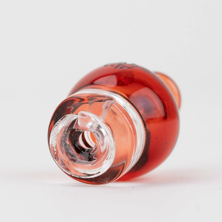 Empire Glassworks pivot top underside view showing airflow opening and glass connection