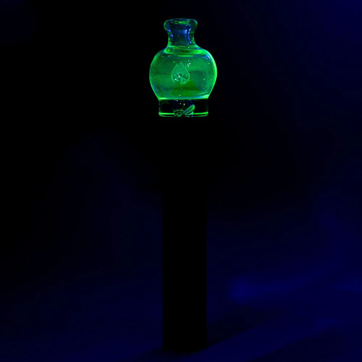 Empire Glassworks bulb pivot top UV illuminati glowing glass under UV light
