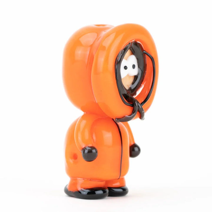 Empire Glassworks Dead Boy Pipe — Kenny-inspired South Park glass hand pipe, side profile