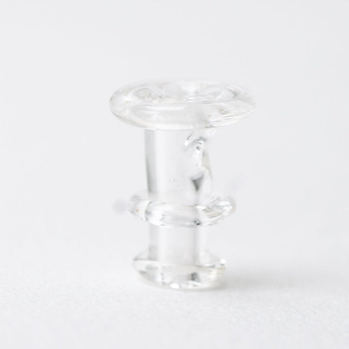 Empire Glassworks Puffco New Peak and Proxy glass joystick cap in UV Pink, view 3