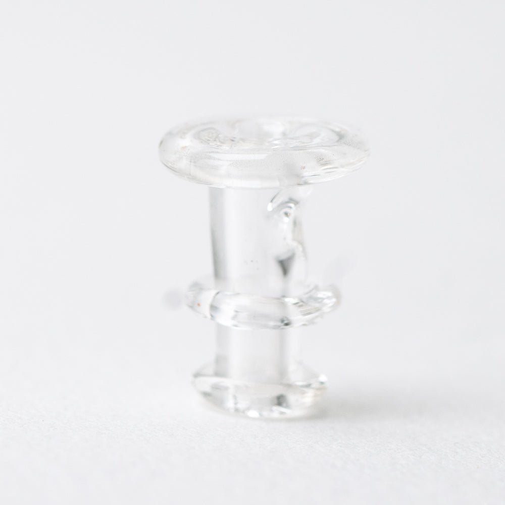 Empire Glassworks Puffco New Peak and Proxy glass joystick cap in UV Pink, view 3