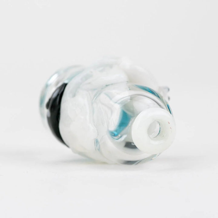 Empire Glassworks Avenge the Arctic Pivot Top – laying angle showing frosted glass and arctic details.