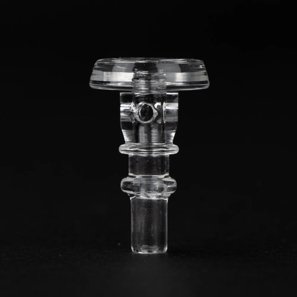 Empire Glassworks Puffco 3D Joystick Cap — Pink UV reactive colorway, alternate view
