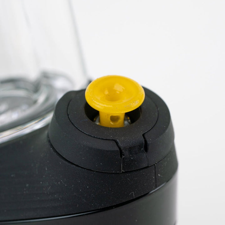 Empire Glassworks Puffco New Peak and Proxy glass joystick cap in Yellow, view 4