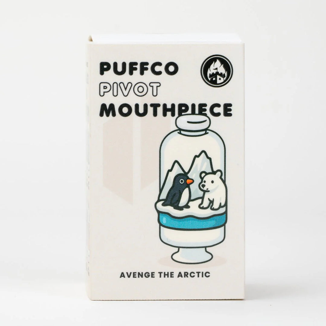 Empire Glassworks Puffco Pivot Top Avenge the Arctic – retail box with Arctic wildlife design.