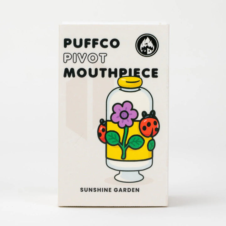 Empire Glassworks Puffco Pivot Top Sunshine Garden – boxed retail packaging with floral illustration.