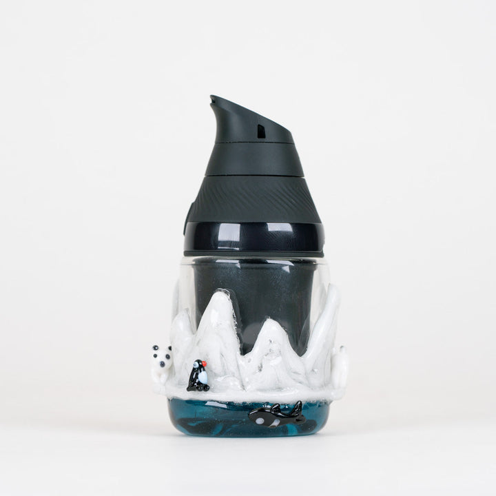 Empire Glassworks Avenge The Arctic Puffco Proxy Core Attachment, installed on a Puffco Proxy Core, front view.