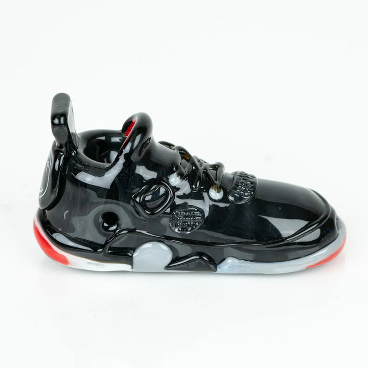 Black Jordans Detailed shoe-shaped hand pipe by Empire Glassworks