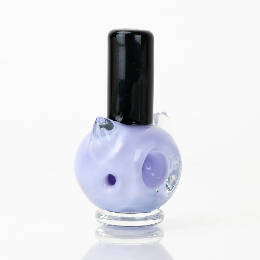 Sakibomb purple nail polish pipe collaboration with Empire Glassworks