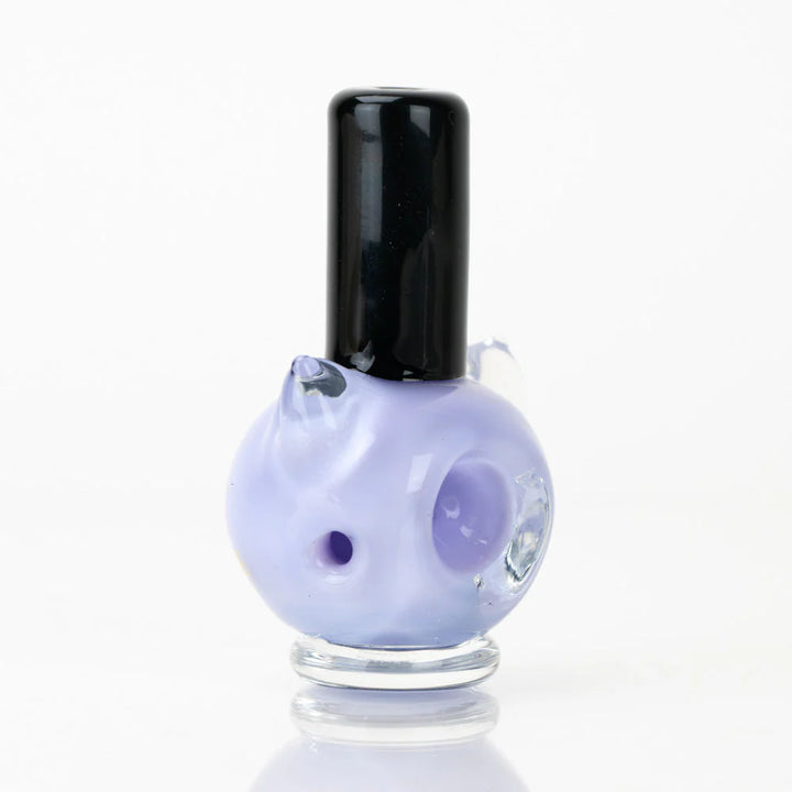 Sakibomb purple nail polish pipe collaboration with Empire Glassworks