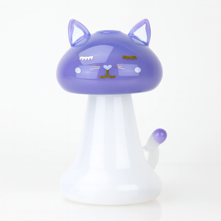 Empire Glassworks x SakiBomb Shroom Kitty Mini Rig handmade glass art