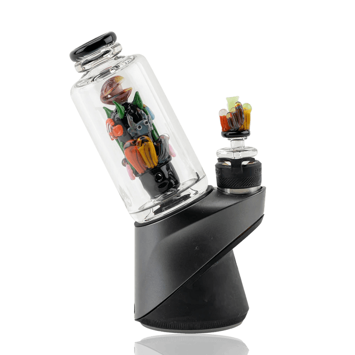 Empire Glassworks Save The Seas Peak Attachment — ocean-themed glass top for Puffco Peak, hero shot