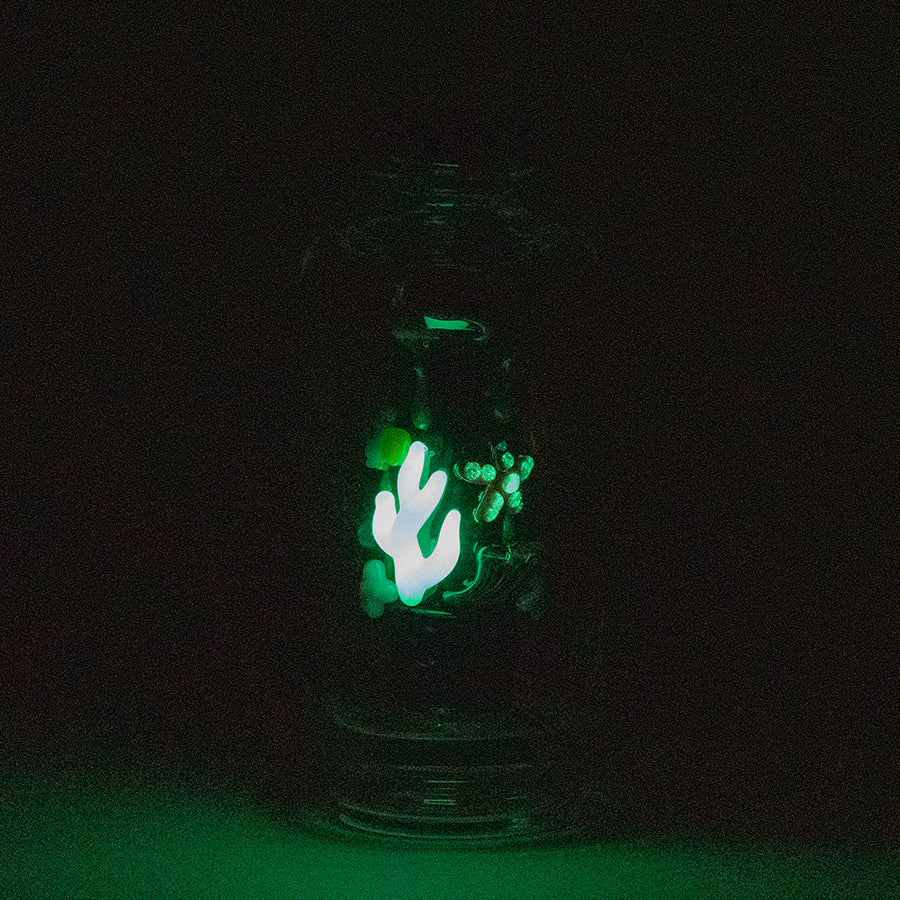 Empire Glassworks Save The Seas Peak Attachment — ocean-themed glass top for Puffco Peak, mouthpiece detail