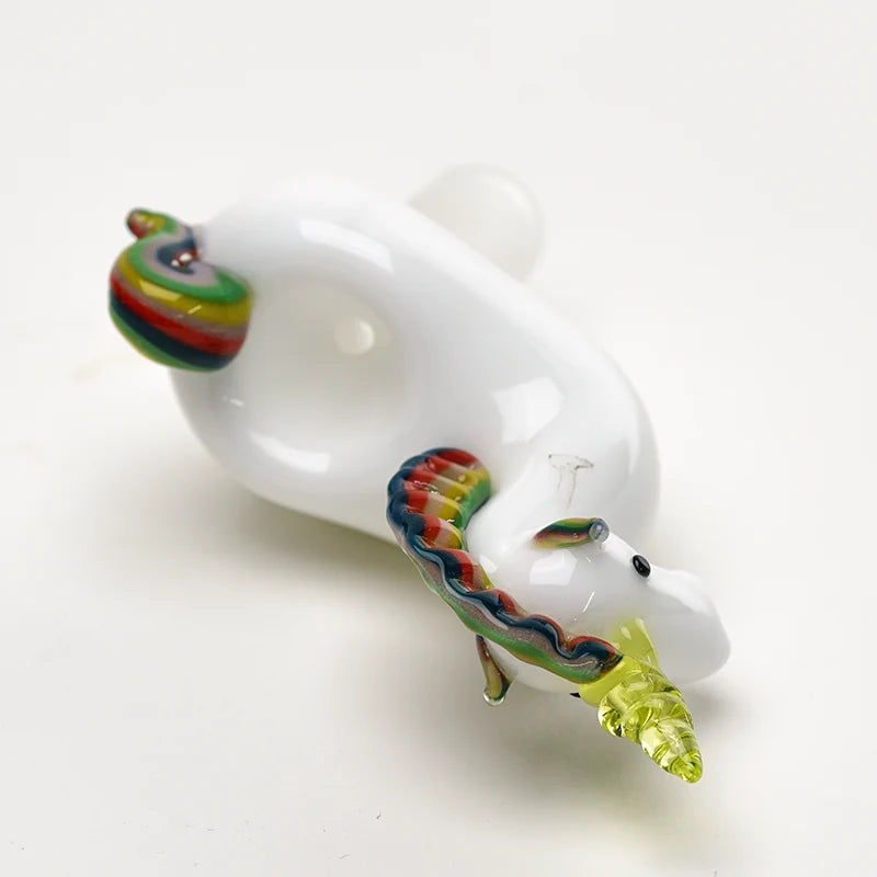 Empire Glassworks Unicorn Slide 14mm bowl view – single-hole cup in the unicorn&