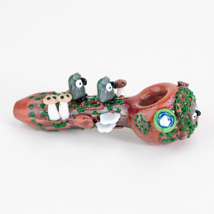 Empire Glassworks Hootie's Forest Small Spoon Pipe, side view