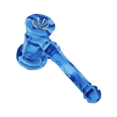 Eyce Hammer Silicone Bubbler Blue Marble water pipe