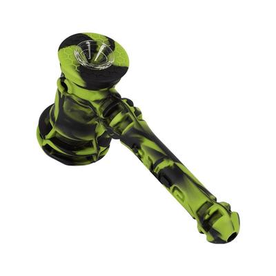 Eyce Hammer Silicone Bubbler Creature Green water pipe